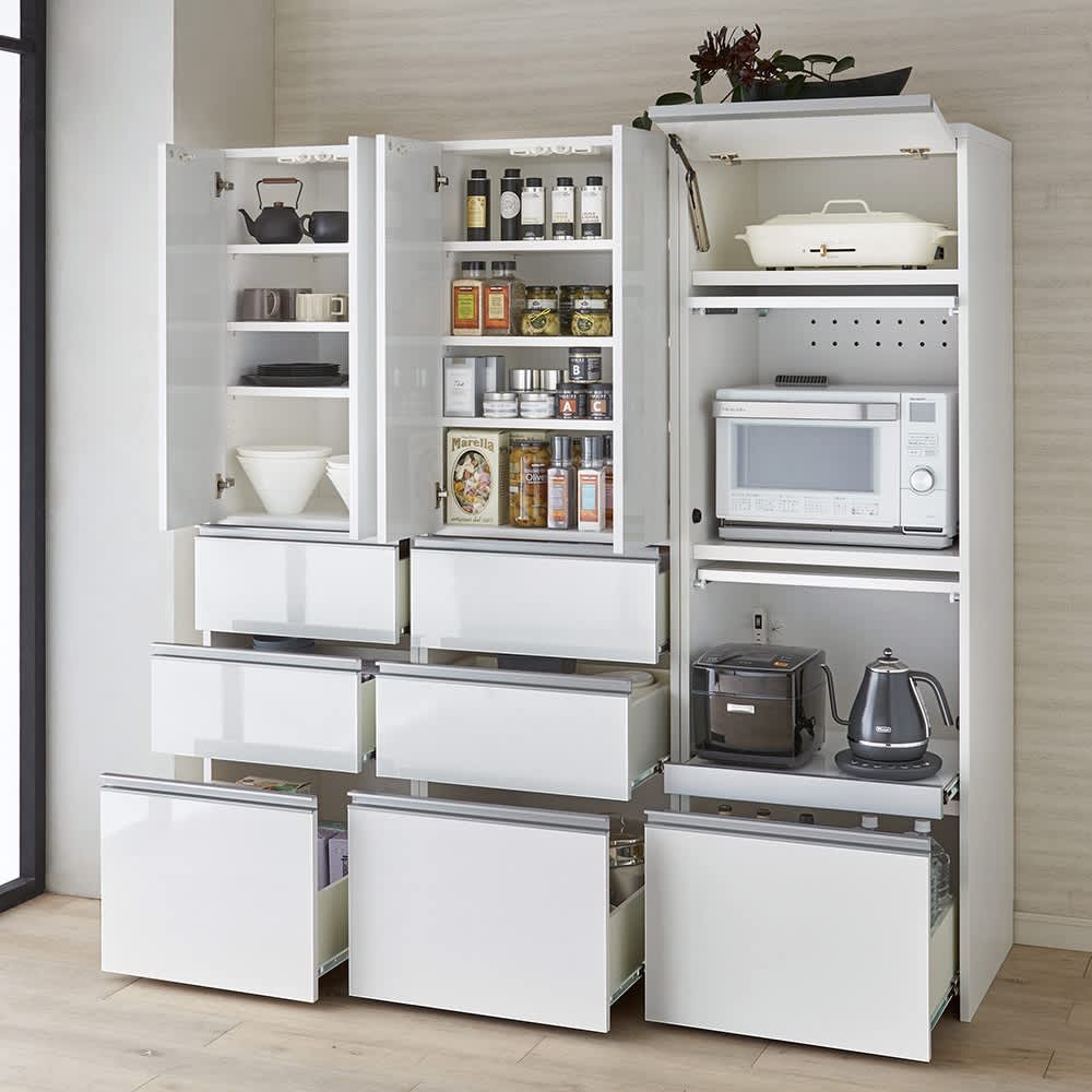 Ymir/ユミル 隠せる家電収納 幅60奥行45cm高さ178cm 通販 - ディノス