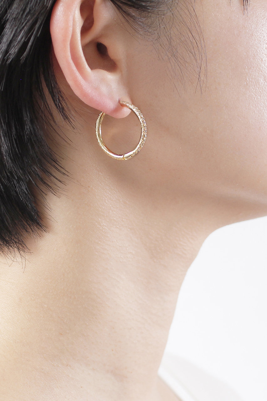 AYAMI jewelry(アヤミ ジュエリー)｜Pave フープピアス/ゴールド の