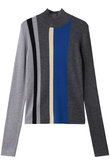 ENFOLD(エンフォルド)｜STRIPE RIB PULLOVER/レッド の通販｜ELLESHOP