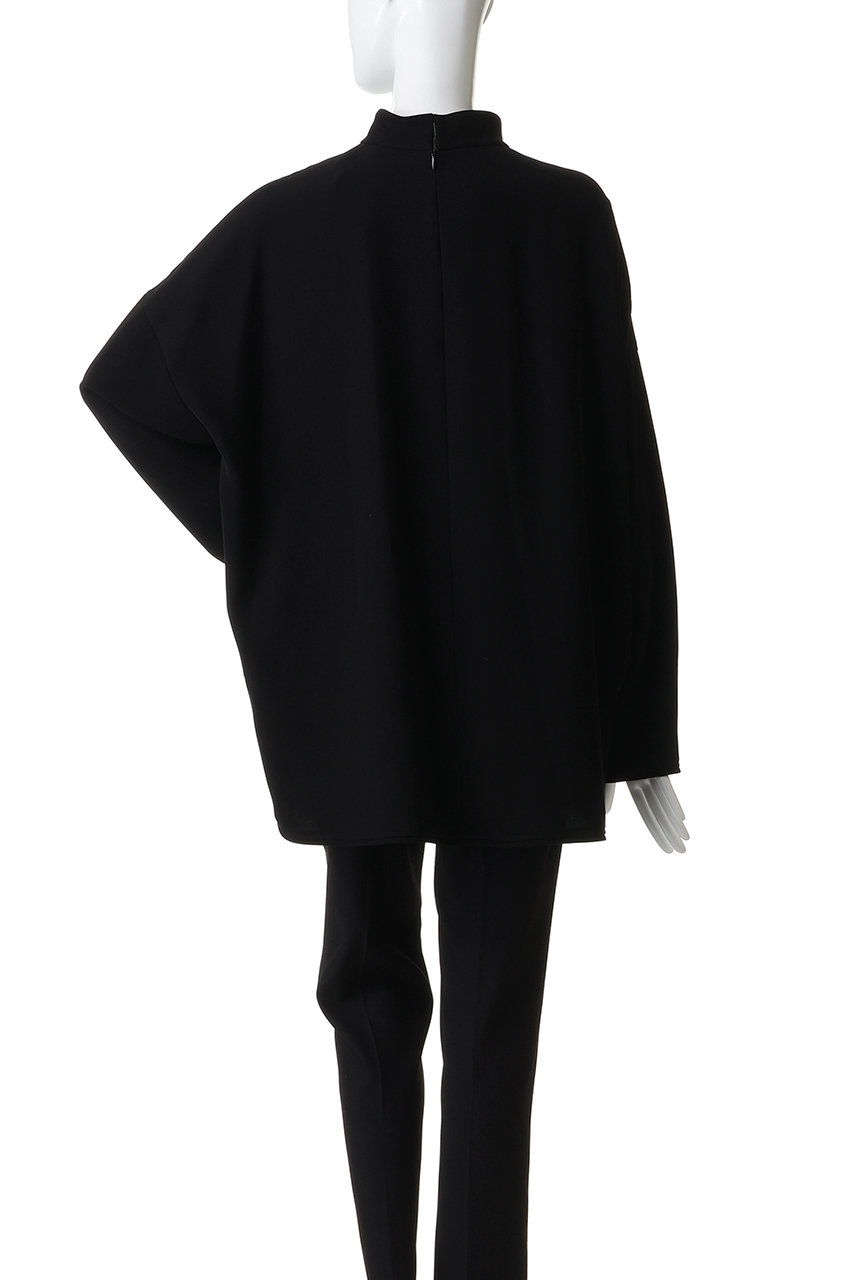 ENFOLD(エンフォルド)｜HIGH-NECK WIDE PULLOVER/ブラック の通販