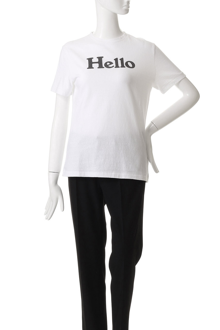 MADISONBLUE(マディソンブルー)｜HELLO TEE/HELLO Tシャツ/ホワイト の