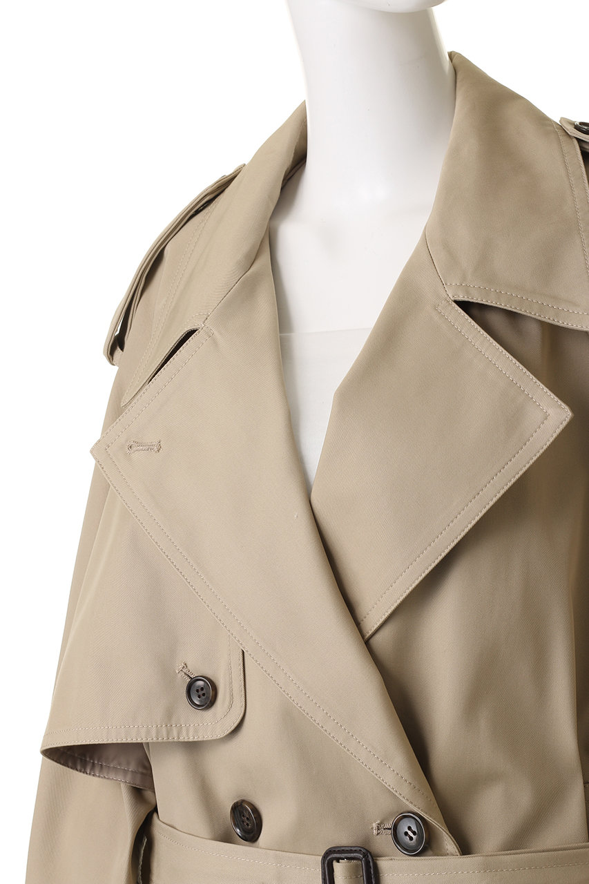 CLANE(クラネ)｜OVER SHORT TRENCH COAT コート/BEIGE の通販