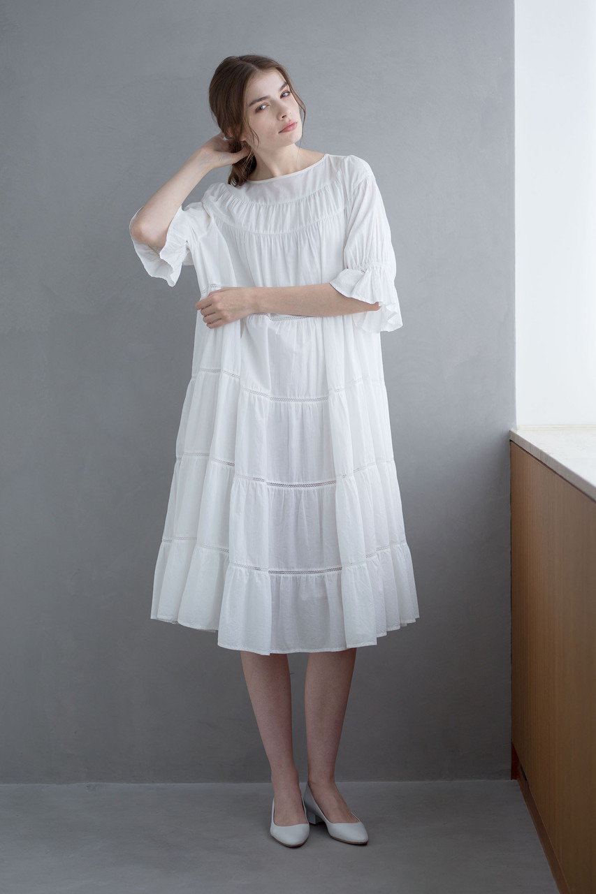 Merlette(マーレット)｜PARADIS ドレス/ホワイト の通販｜ELLESHOP