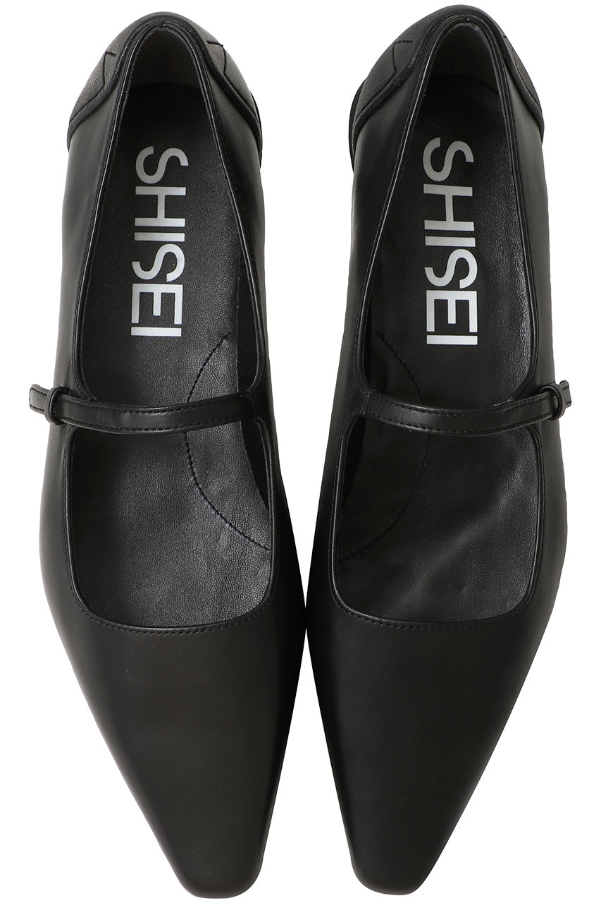 SHISEI(シーセイ)｜CHISEL TOE MARY JANE（レイン対応）/ブラック の