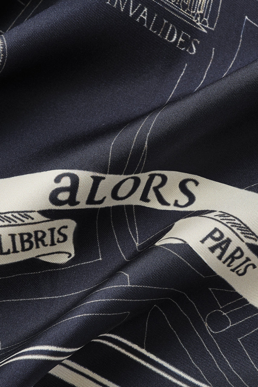 aLORS(アロー)｜Foulard Ex-libris Paris×aLORS スカーフ/ダーク