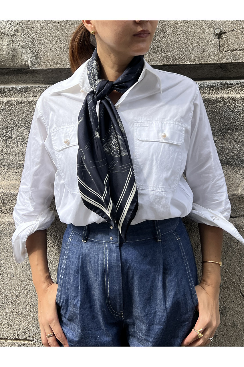 aLORS(アロー)｜Foulard Ex-libris Paris×aLORS スカーフ/ダーク