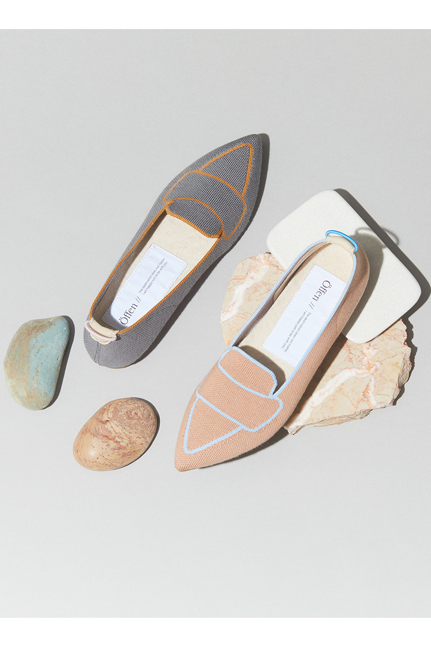 Offen(オッフェン)｜pointed-DROW/GRAY の通販｜ELLESHOP・(エル