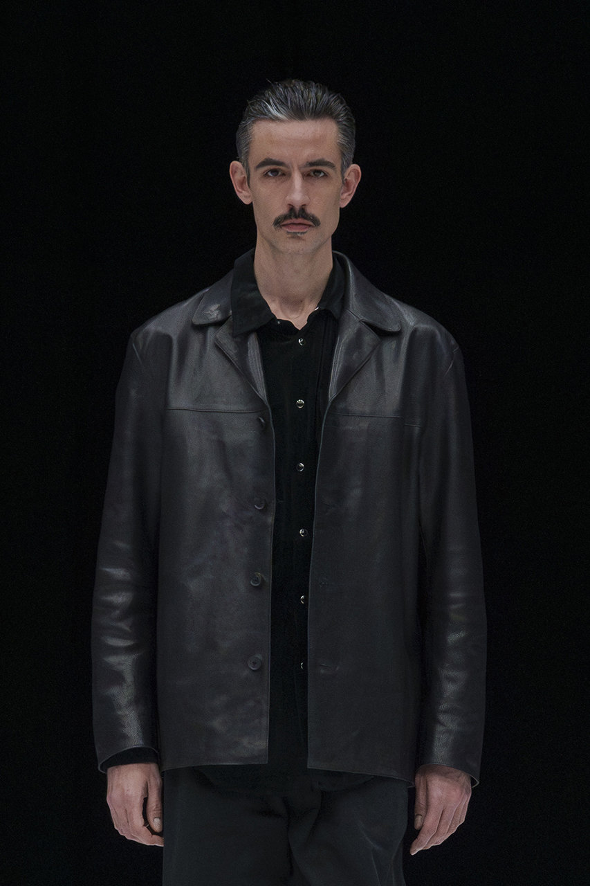 YOKE(ヨーク)｜【UNISEX】レザー カー ジャケット/ブラック の通販