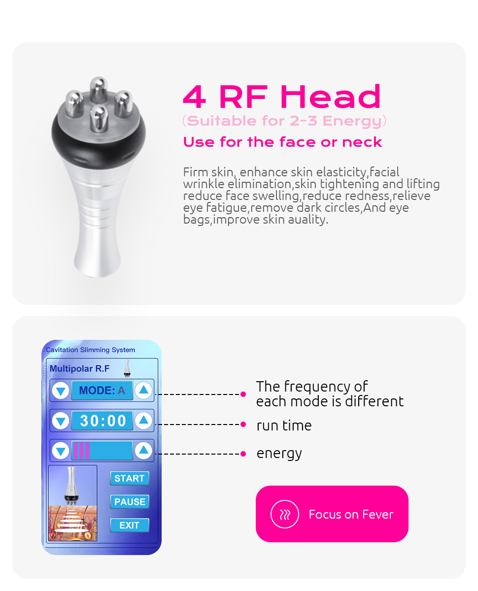 FREYARA 4in1 40K Radio-frequency Vacuum Ultrasonic Cavitation
