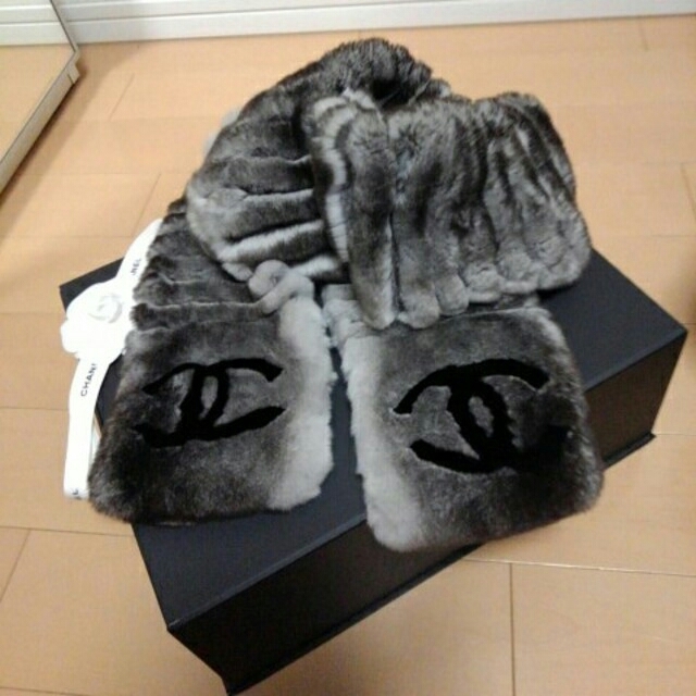 CHANEL - 美品❤最高級 CHANEL シャネルオリラグマフラー ココマークの