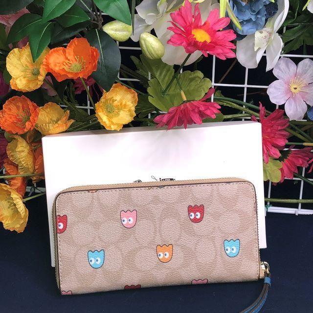 COACH - COACHパックマンゴースト マルチカラー 携帯長財布【直営