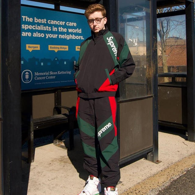 ち*♡様 SUPREME ブラック ナイロンジャケット・パンツセット Nike x