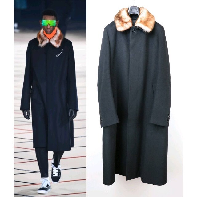 DIOR HOMME - 正規品 17aw Dior homme カシミヤウール ロングコート 黒