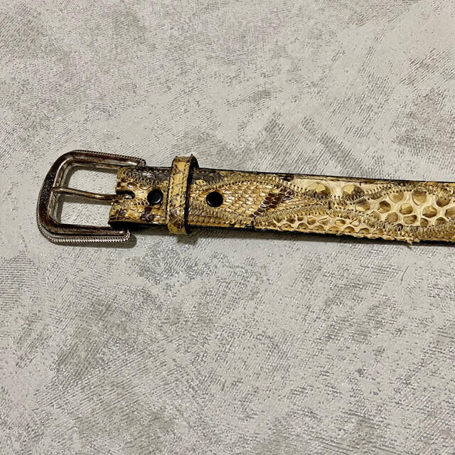 JOHN LAWRENCE SULLIVAN - パイソン柄 ベルト 蛇革 ヴィンテージ 90s