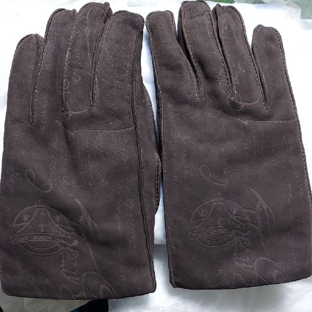 ベルルッティブラウン レザー カリグラフィ手袋 サイズ8 ベルルッティ