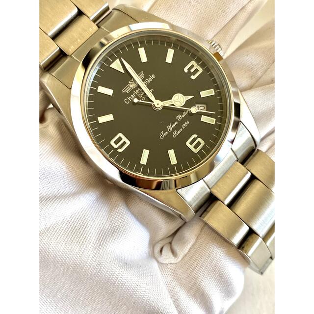 Charles Vogele - シャルルホーゲル 黒文字 cv-7835R メンズ 腕時計 箱