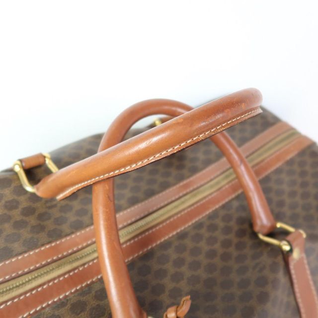 b516 セリーヌ ボストンバッグ 大容量マカダム柄鍵付きトリオンフ旅行