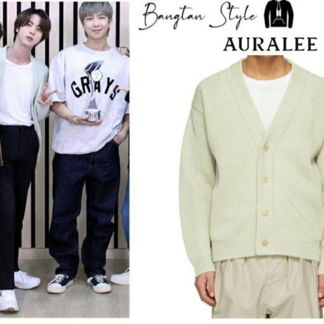 AURALEE - AURALEE 21ss HEMP RIB KNIT CARDIGANの通販 by ko