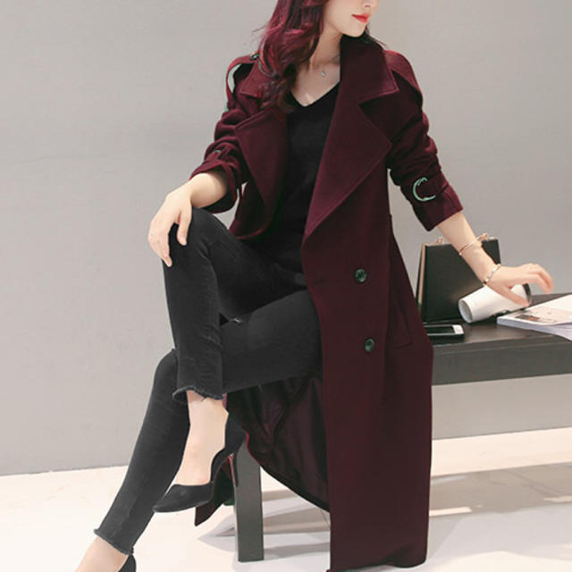 ボルドー ワインレッド ロング チェスター コートの通販 by 18日まで