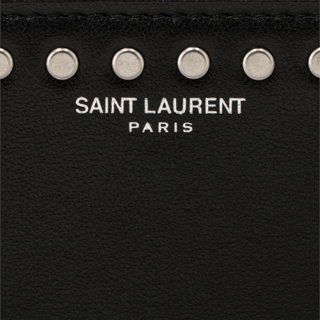 SAINT LAURENT - SAINT LAURENT PARIS 財布 二つ折り スタッズ ミニ