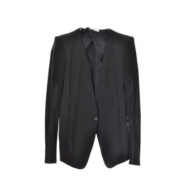 HELMUT LANG - HELMUT LANG IN SEAM BTN ノーカラー ジャケットの通販