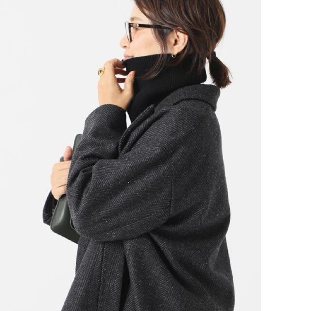 DEUXIEME CLASSE - Deuxieme Classe ネップツイード ハーフコートの