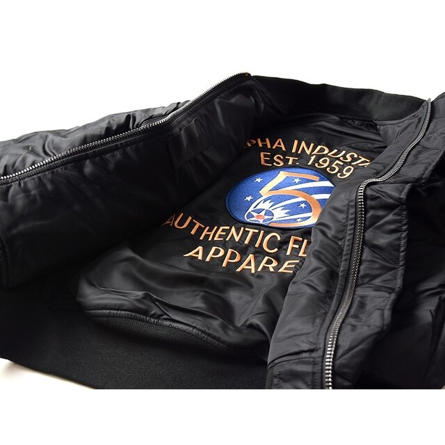 alpha - 即完売 レア MA-1 フライトジャケット ALPHA 第5空軍 ワッペン