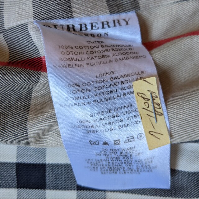 BURBERRY - バーバリーロンドン トレンチコート 黒色 ノバチェック XL