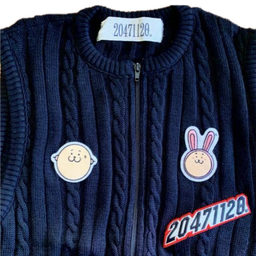 希少20471120 hyoma ワッペン＆ロゴ ニットベストの通販 by JJJ｜ラクマ