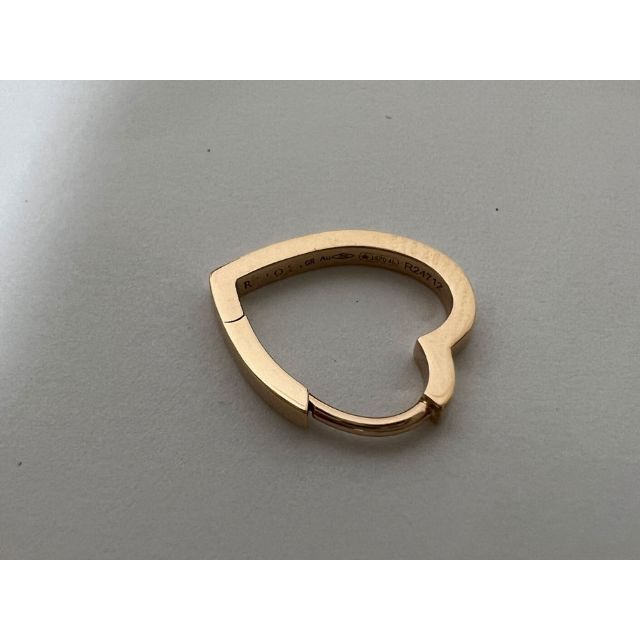 REPOSSI - レポシ アンティフェール ハート ミニピアス 18K PG ピンク
