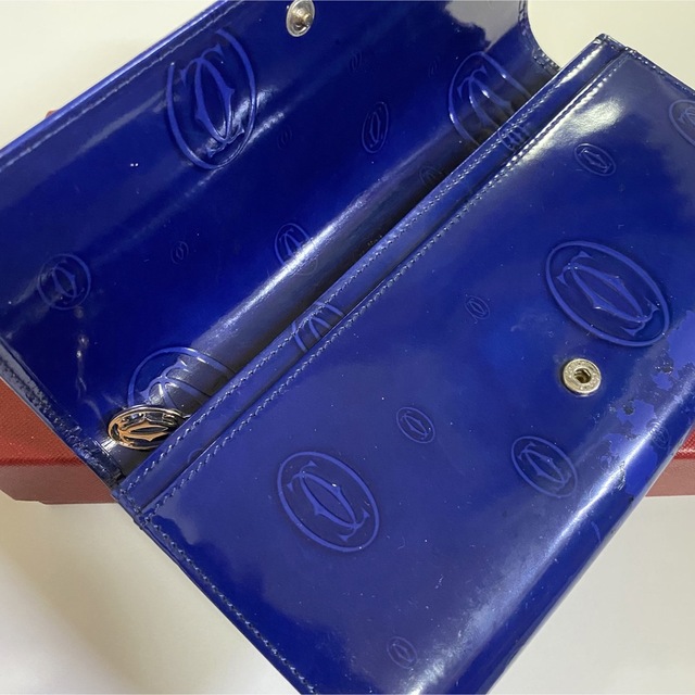 Cartier - Cartier カルティエ ハッピーバースデー長財布 ブルー 青