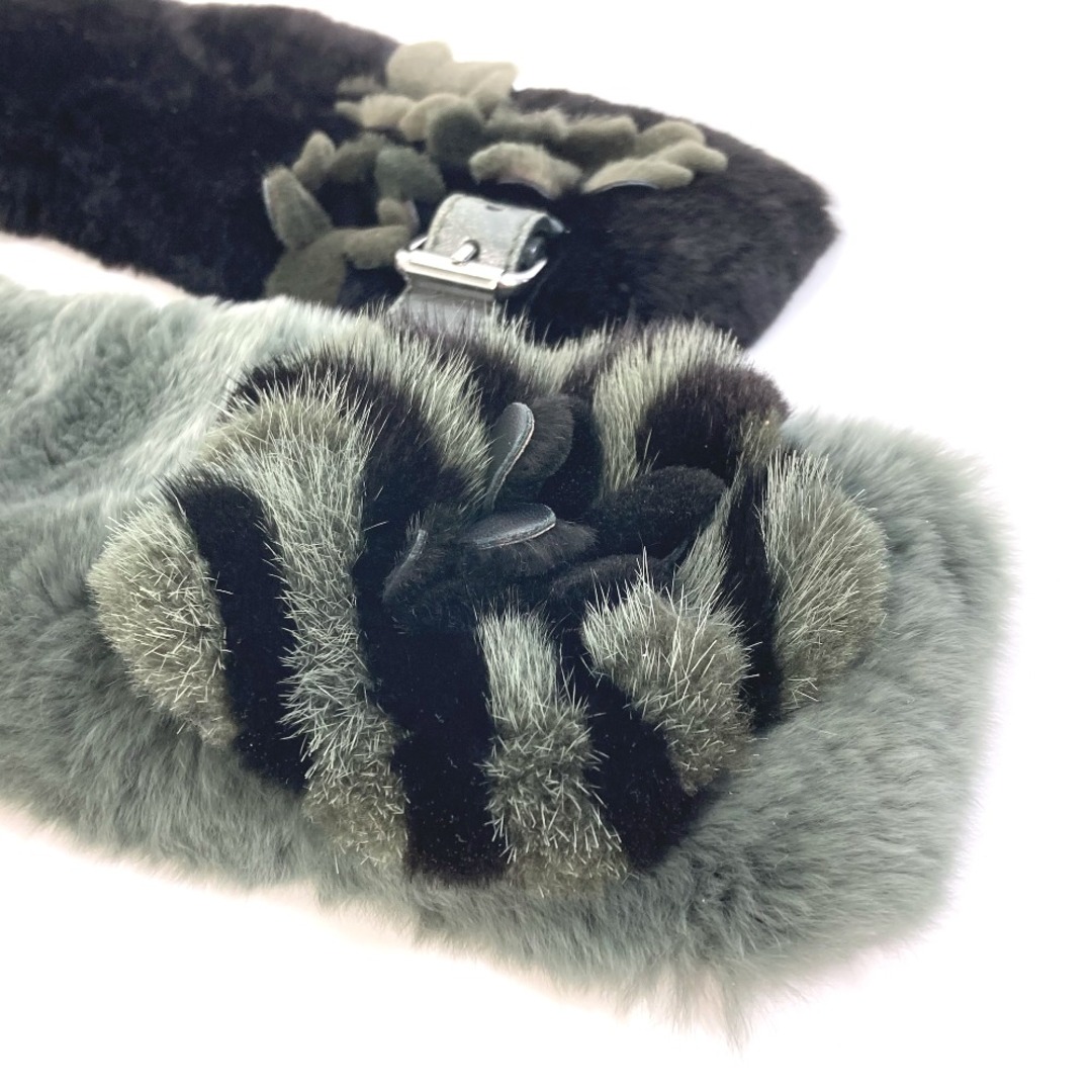 FENDI - フェンディ FENDI フラワー ティペット FNL133 ファー 花柄