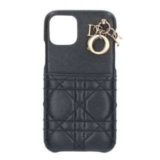 Dior iPhoneケース 12/12pro ラムスキン ブラック Dior iPhoneケース