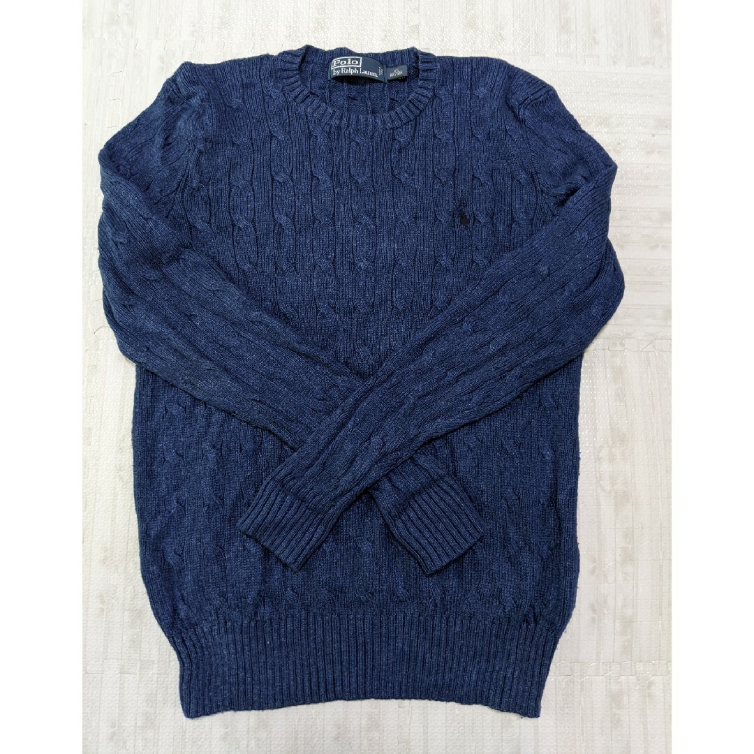 POLO RALPH LAUREN - ポロラルフローレン ケーブルニット ネイビー