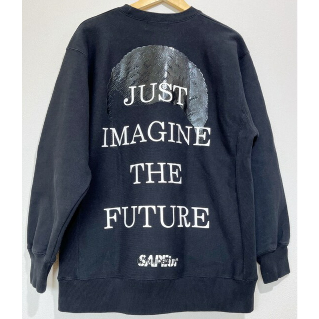 SAPEur（サプール）JUST IMAGINE THE FUTURE クルーネック スウェット