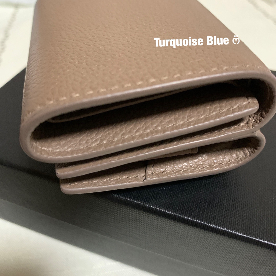 SAINT LAURENT - YSLラインオリガミタイニーウォレット《三つ折り財布