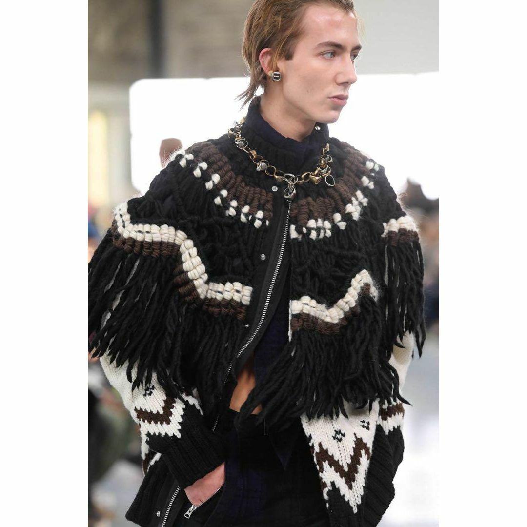 魔裟斗着用！【希少】sacai サカイ ノルディック ニットジャケットの