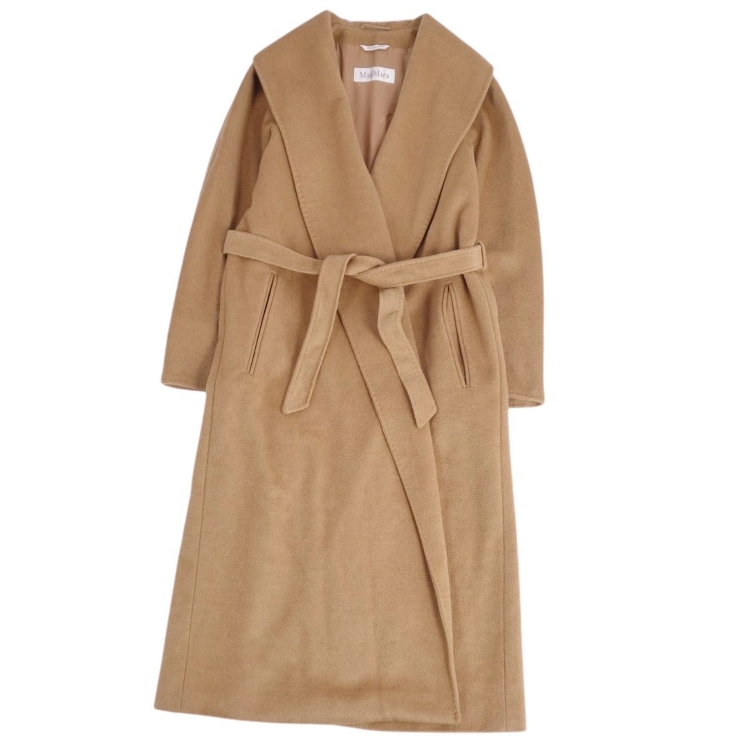 Max Mara - 美品 マックスマーラ Max Mara コート ピュアキャメル 白
