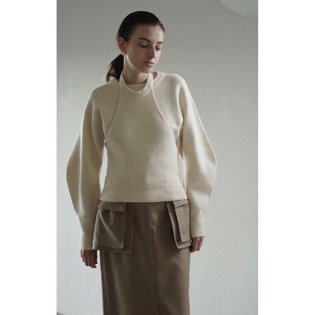 CLANE - HALTER BUSTIER SET KNIT TOPS アイボリーの通販 by Caroline