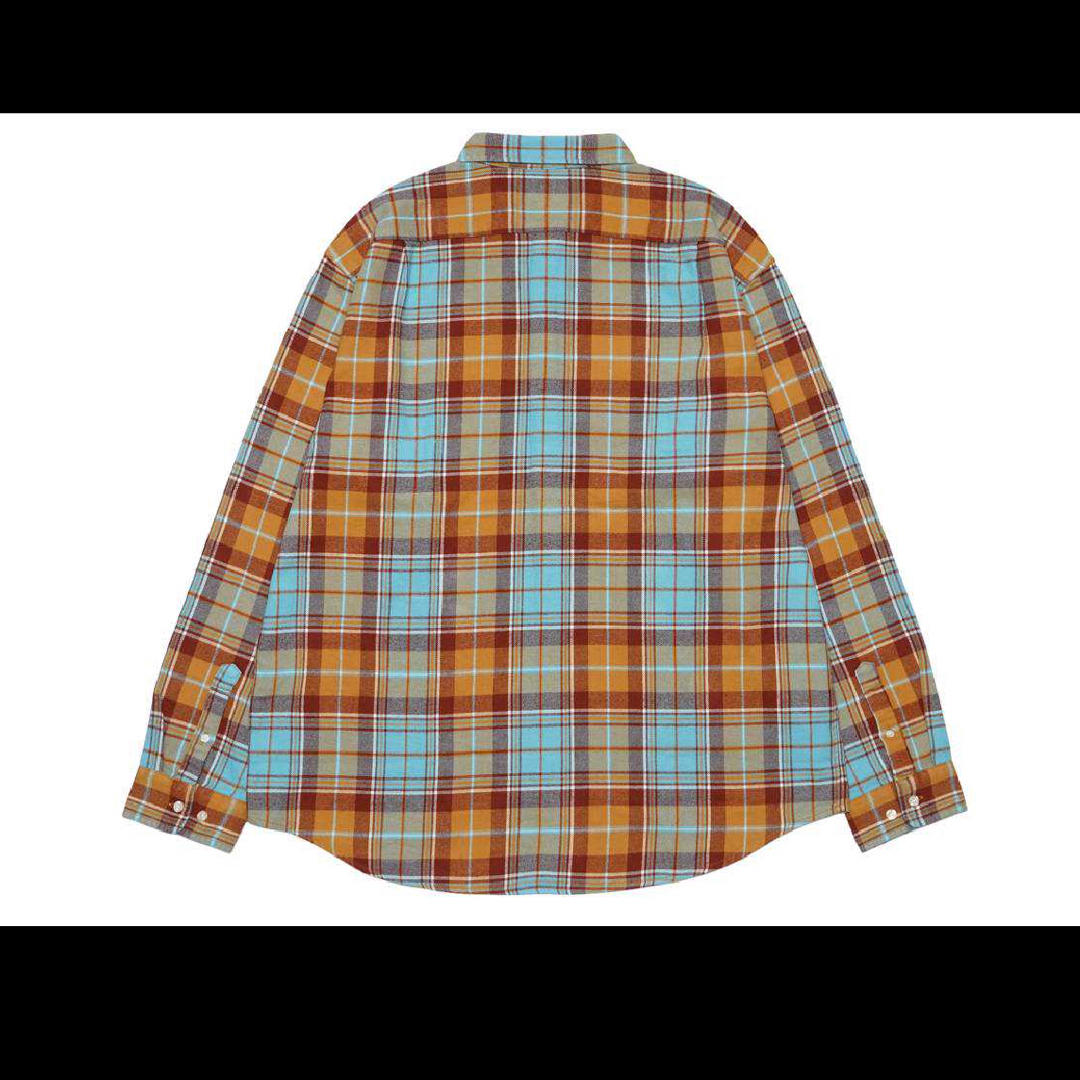 supreme plaid flannel shirt rust XLサイズ