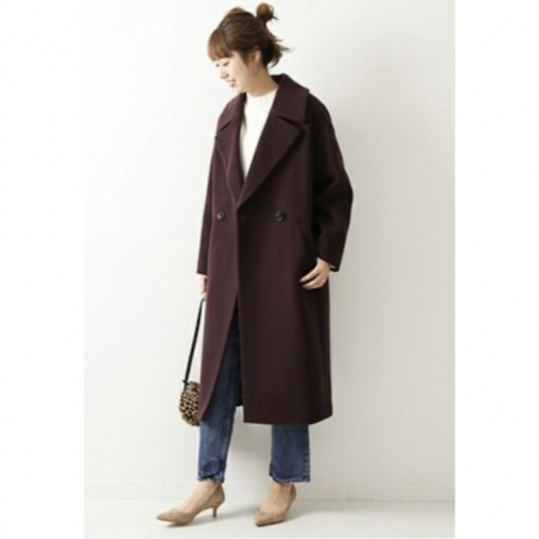 Spick & Span - スピックアンドスパン Wフェイスビッグカラーコートの