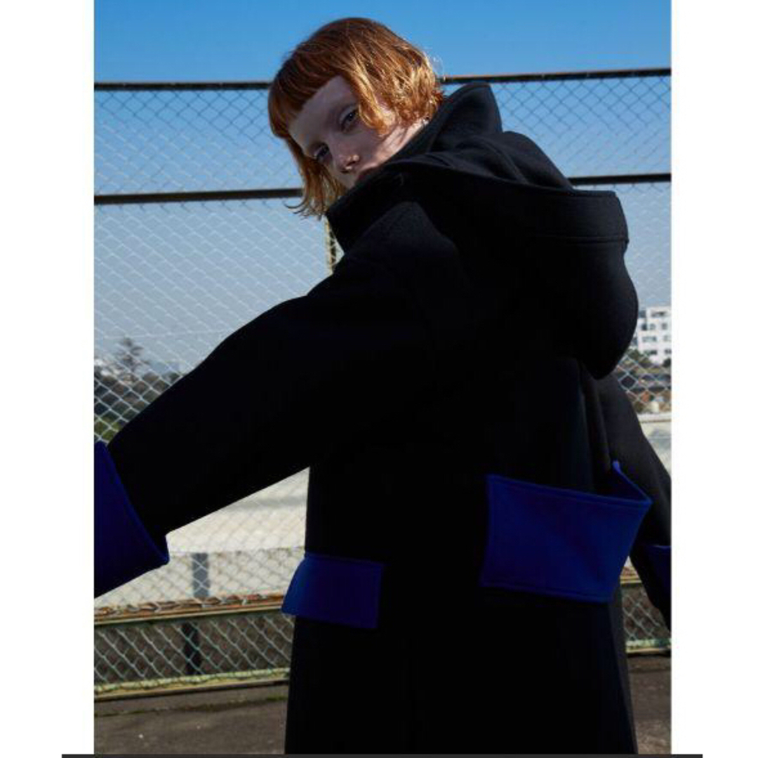 UN3D. - 新品タグ付き UN3D. メルトンフードコート MELTON HOOD COATの