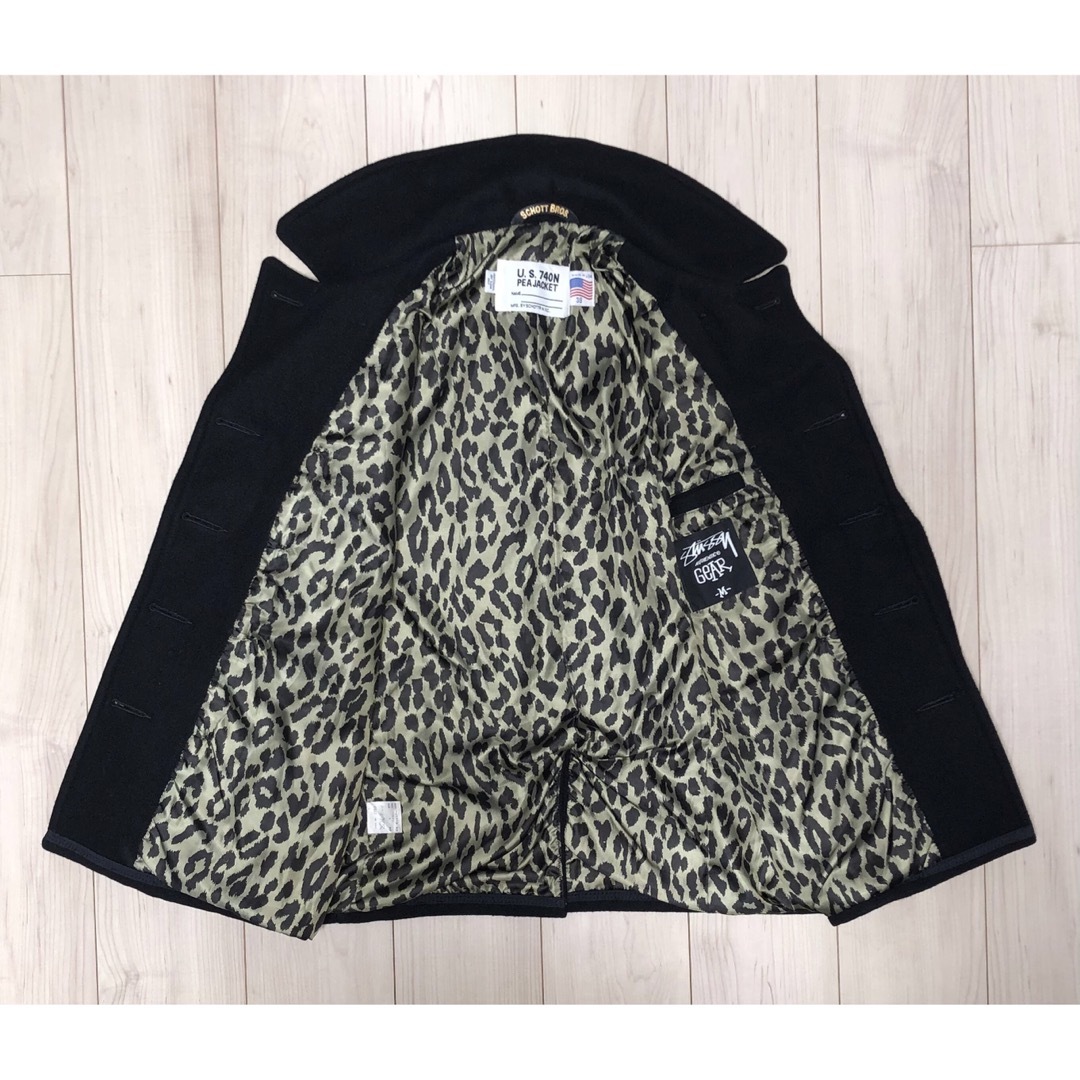 STUSSY - 38 良品 Schott x Stussy 753ST Pコート M ブラックの通販 by