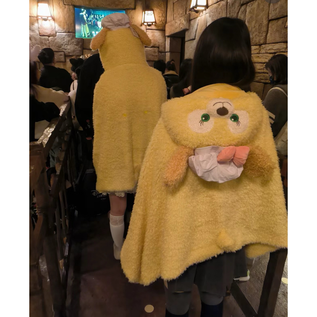 Disney - 上海ディズニー クッキーアン ブランケット ポンチョ 耳が