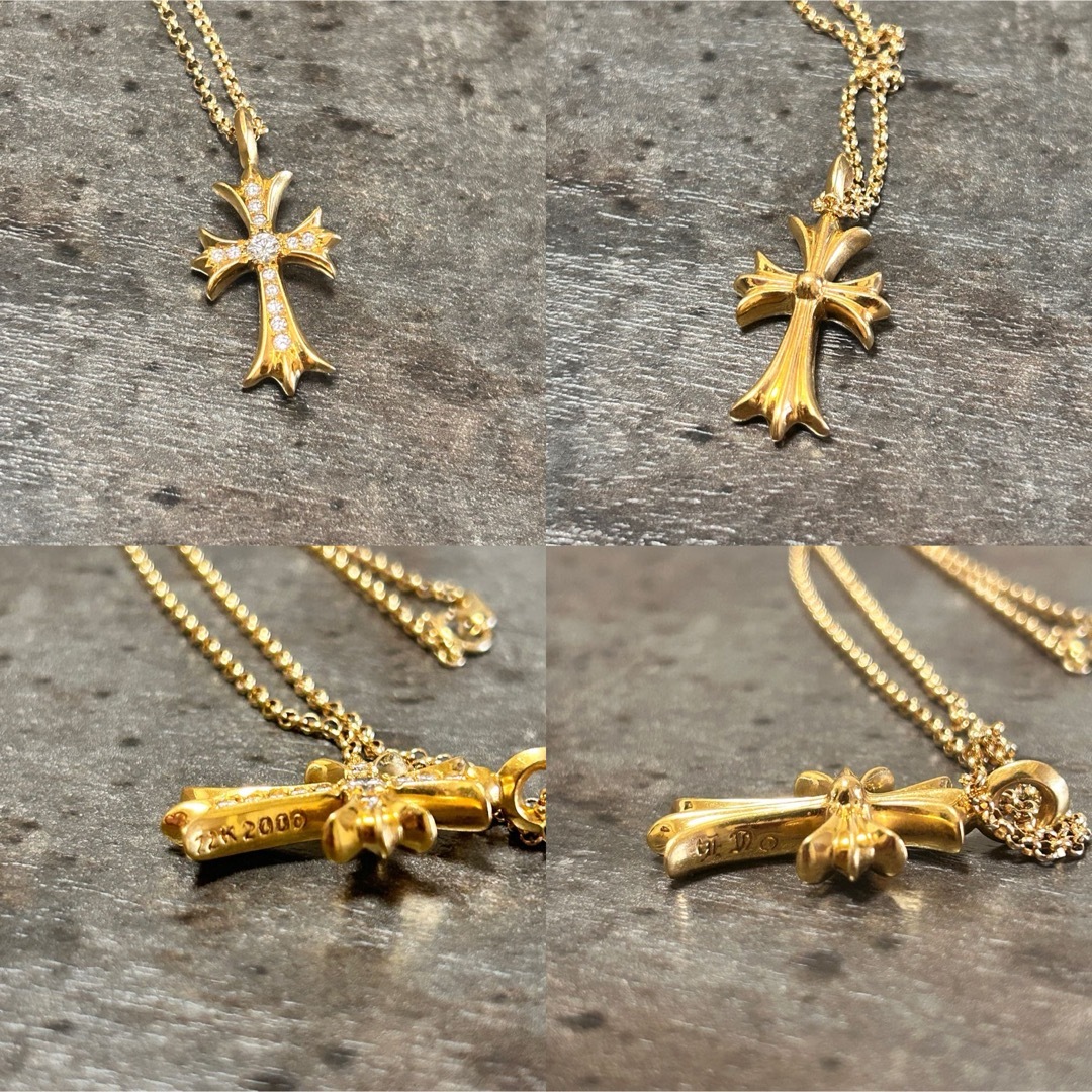 Chrome Hearts - クロムハーツ 22K タイニーファットクロス パヴェ