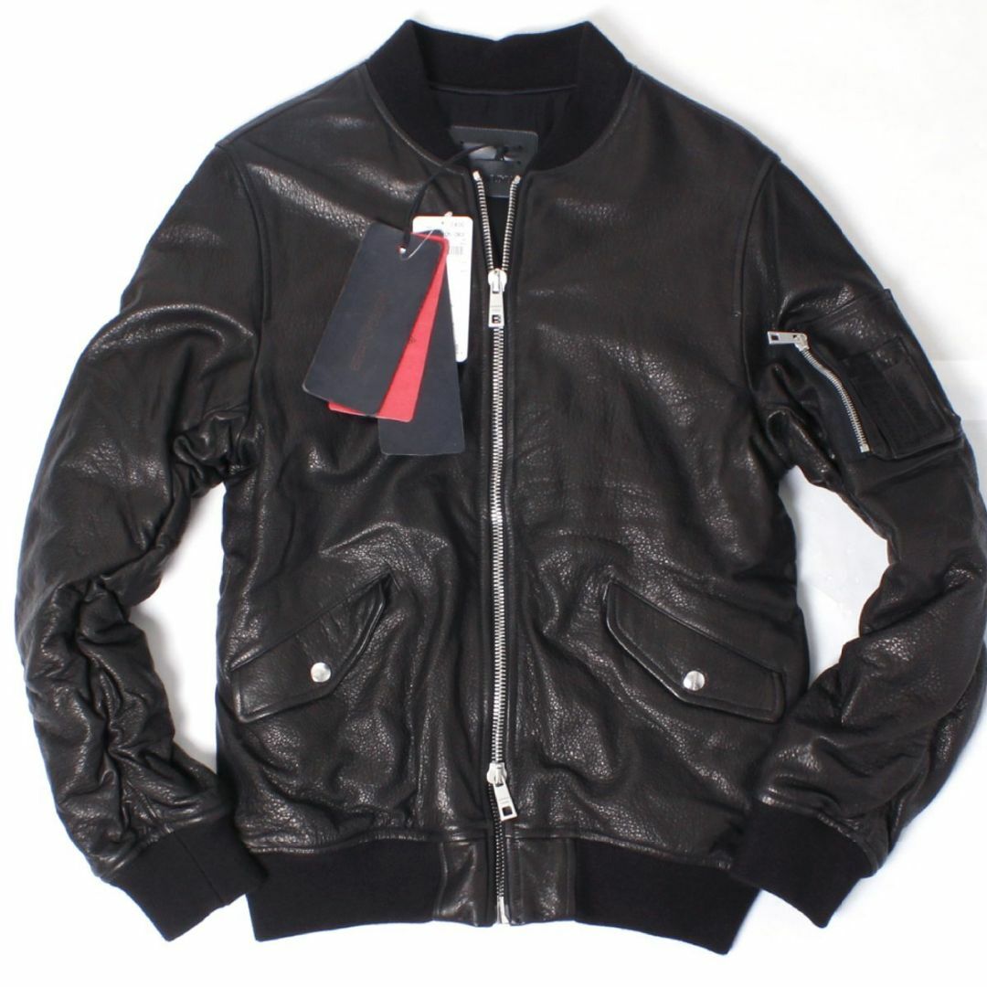 GIORGIO BRATO - 新品 GIORGIO BRATO ラムレザーボンバージャケット 46