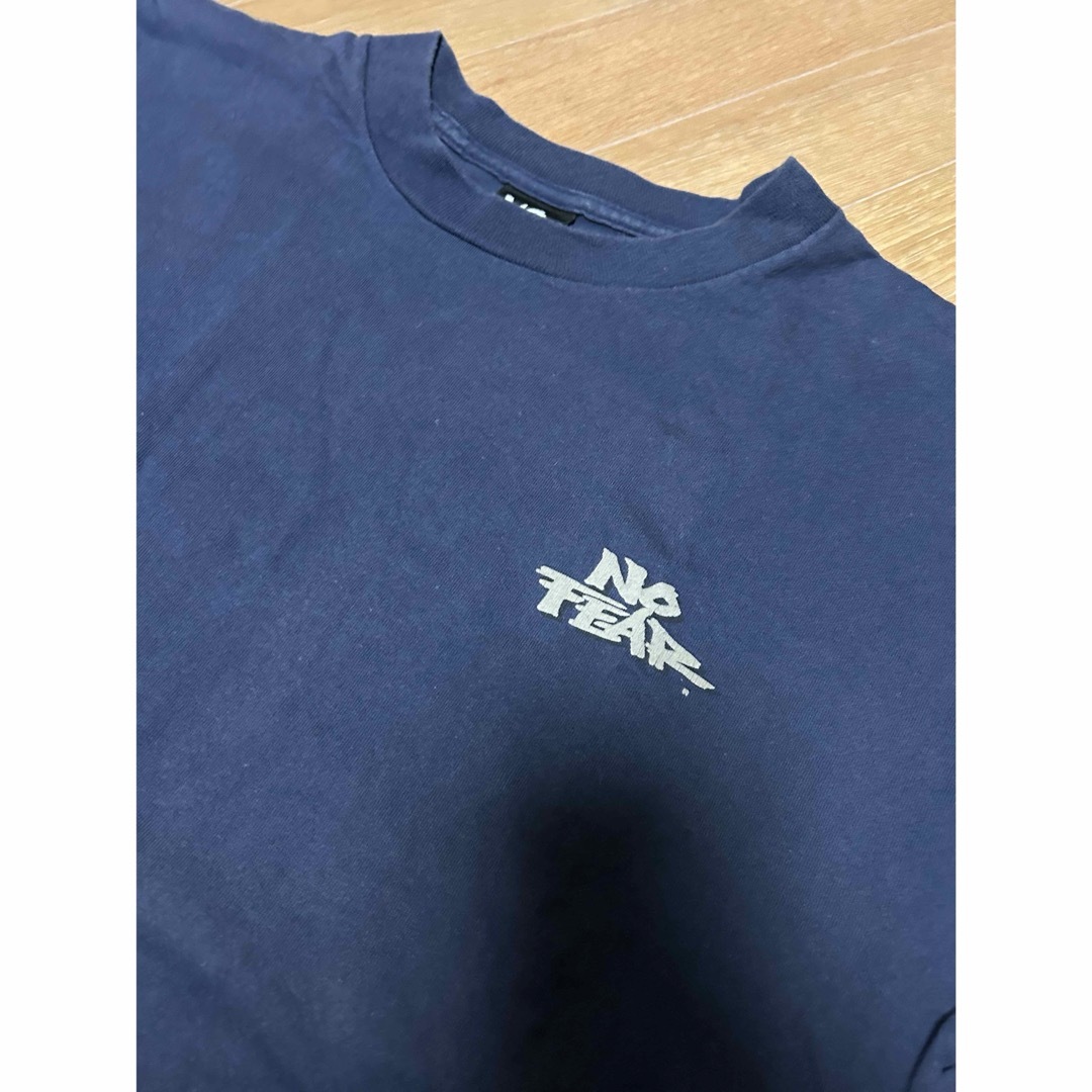 NO FEAR - 90s USA製 NO FEAR プリント Tシャツ L ネイビーの通販 by