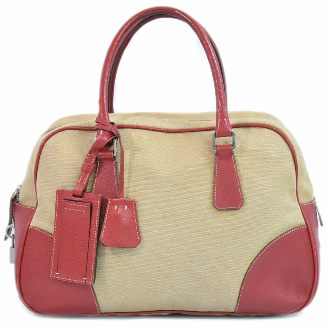 PRADA - 本物 プラダ PRADA キャンバス ミニ ボストンバッグ