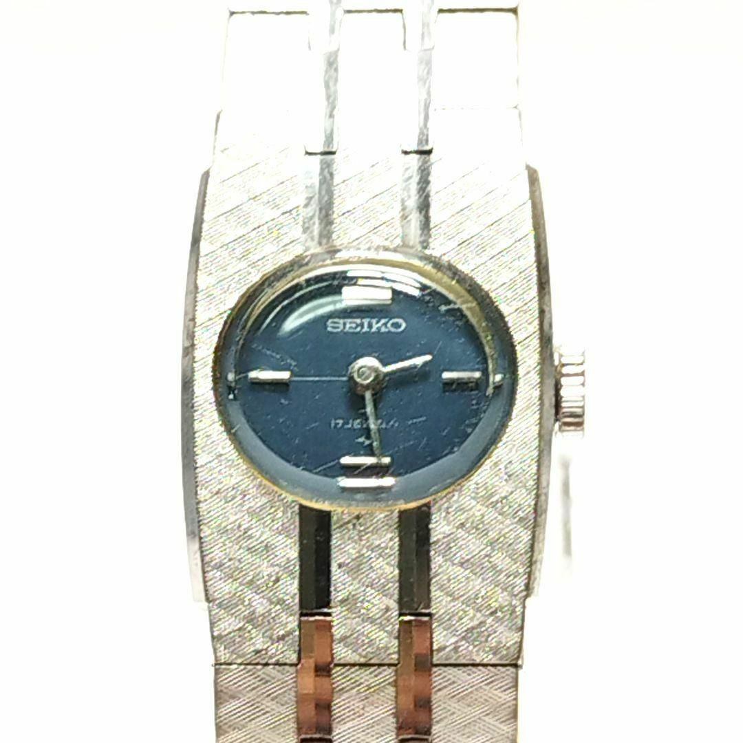 SEIKO - 【稼動品 希少】SEIKO 腕時計 手巻き 17石 2針 トノー