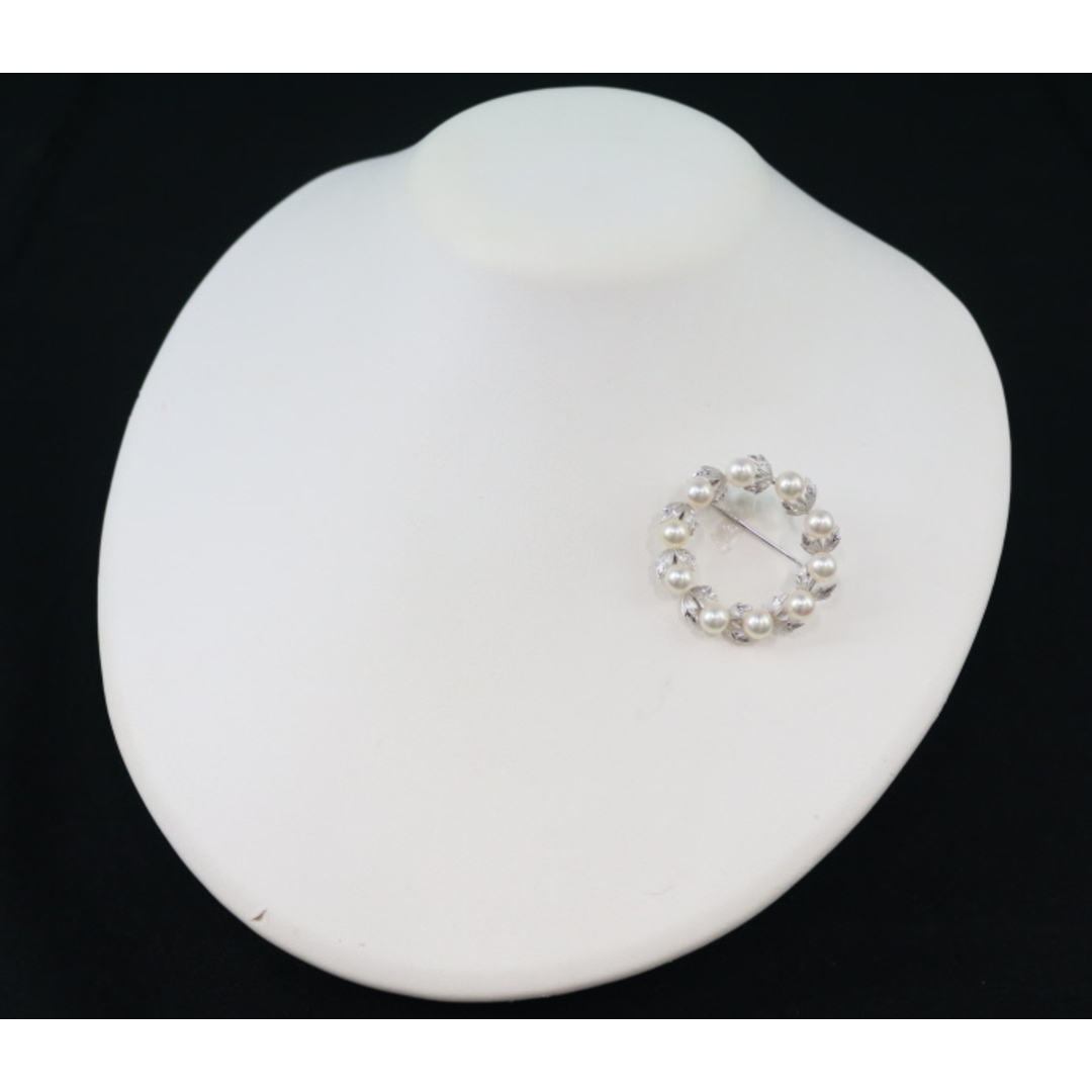 MIKIMOTO - ミキモト ブローチ パール アコヤ真珠 5.7mm サークル